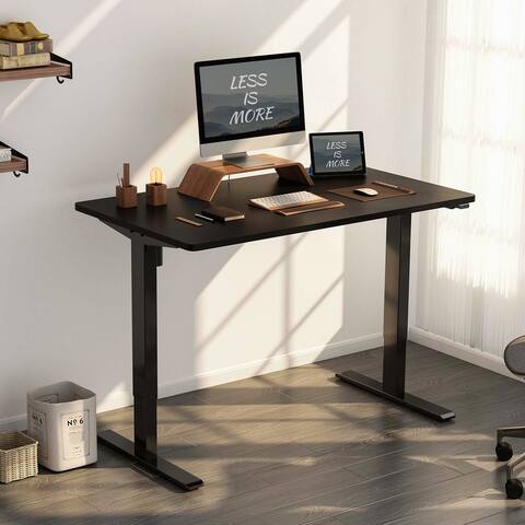 FLEXISPOT 40"x24" Home Office Standing Desk Height Adjustabel Desk Spliced Desktop Computer Desk With Cable Management