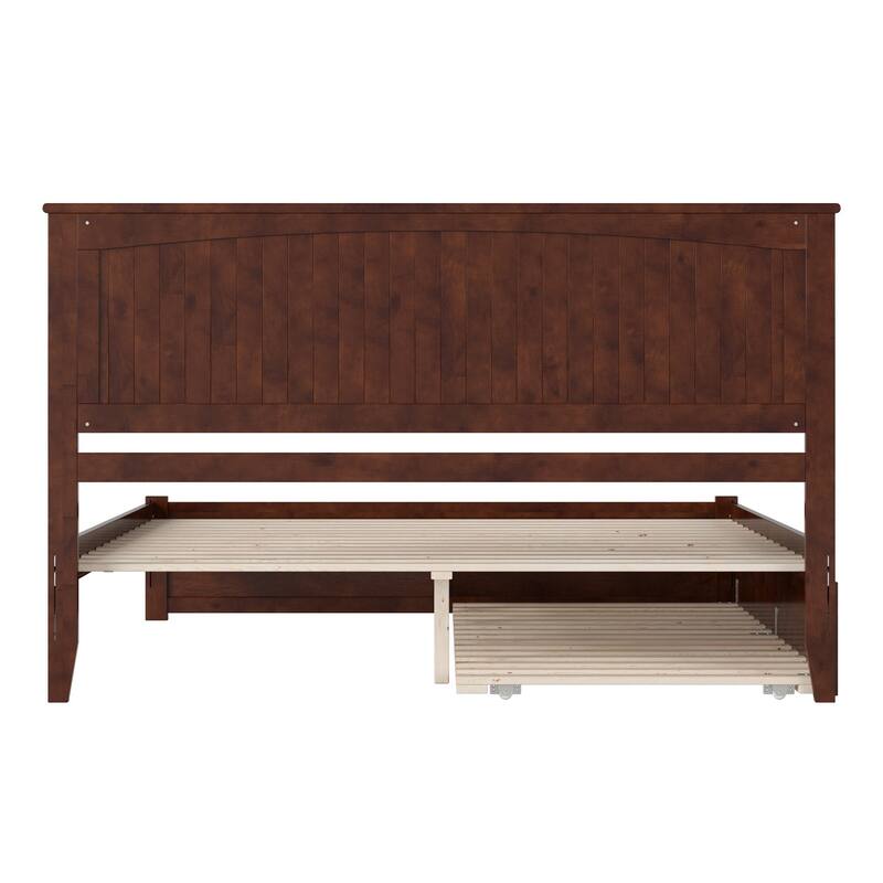 Nantucket Bed with Footboard and Twin Extra Long Trundle