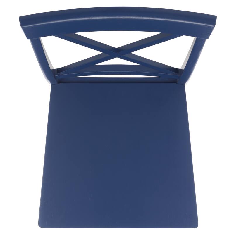 SAFAVIEH HOME Ksenia X-Back Side Chair - 18"W x 22"D x 38"H