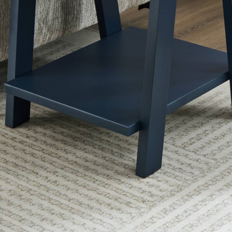 The Gray Barn Cedar Ridge Contemporary Replicated Wood Shelf End Table