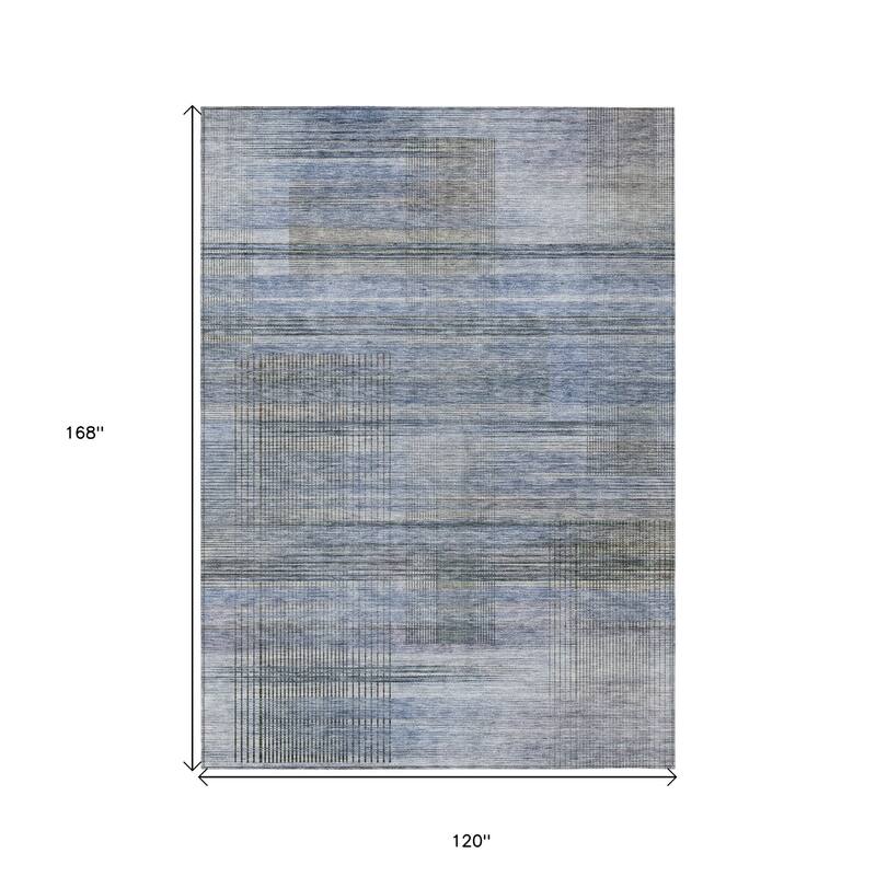HomeRoots Striped Transitional Rectangle Outdoor Rug