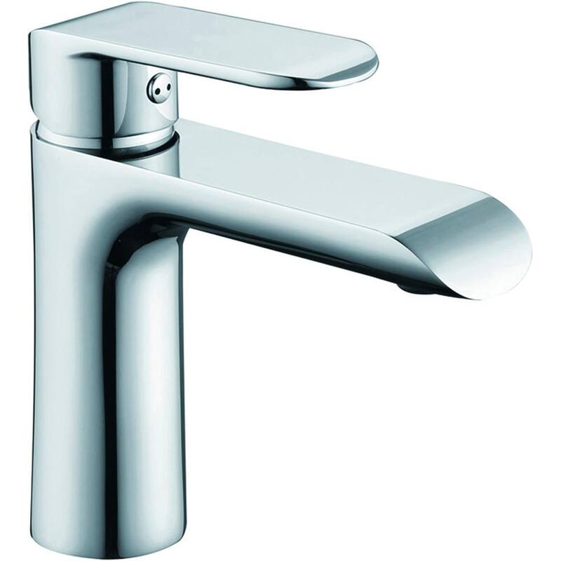 Blossom Single Handle Bathroom Sink Faucet - Chrome/Clear