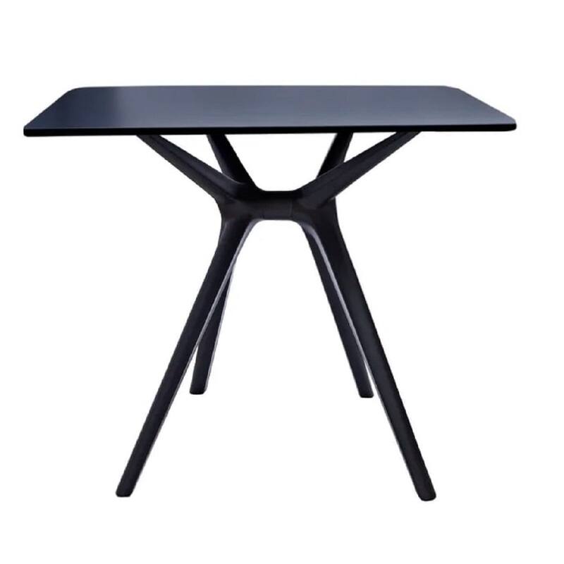 Midcentury Polypropylene Side Table - Black