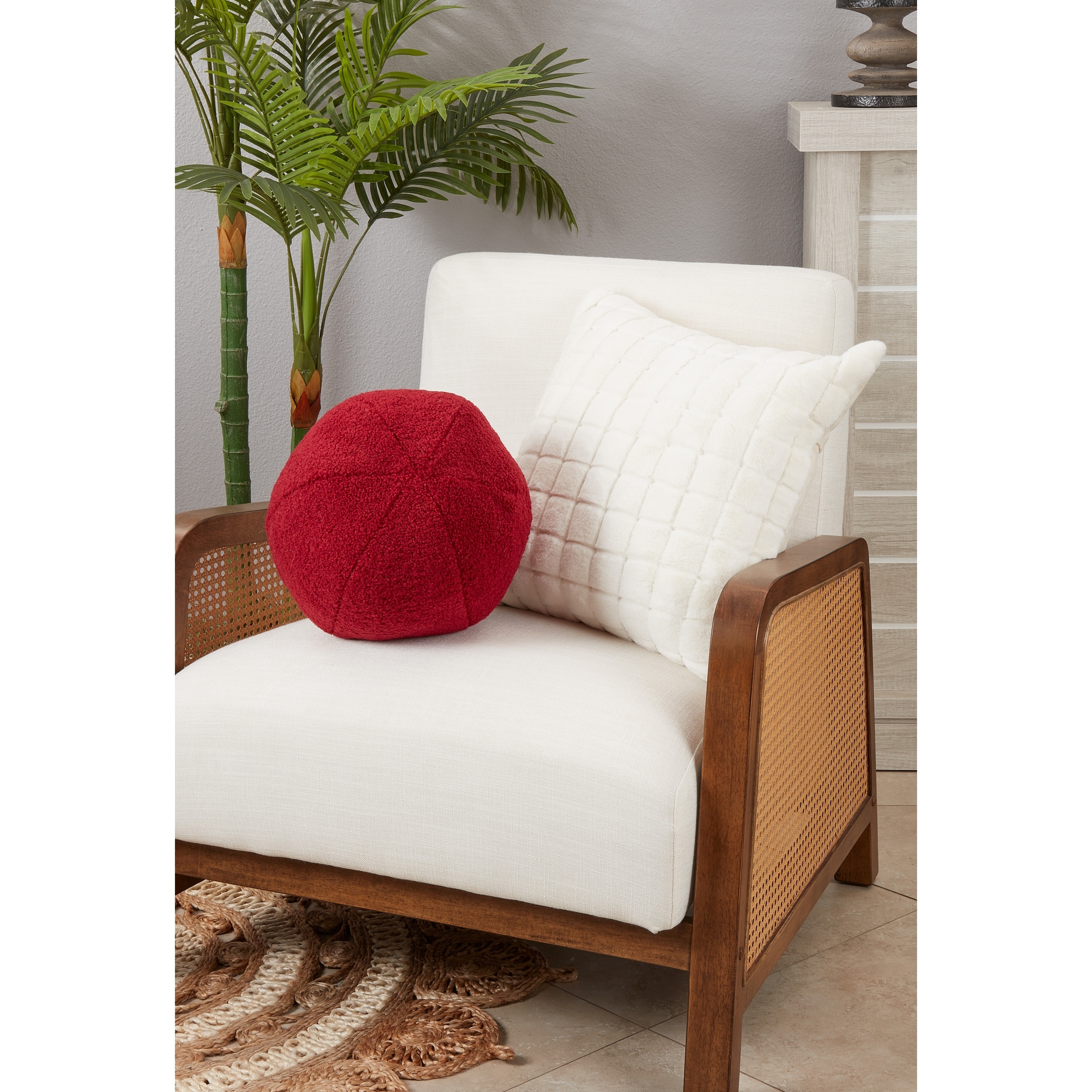 Fluffy outlet ball pillow