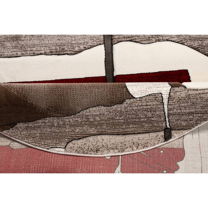 Rhodes Collection Abstract Area Rug