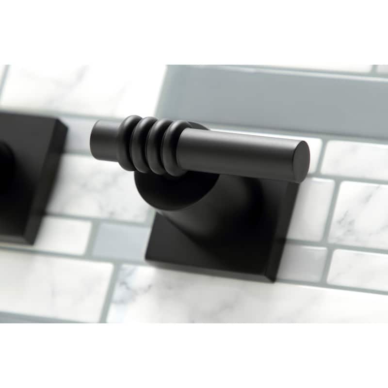 Kingston Brass Milano 3-Hole Wall Mount Roman Tub Faucet