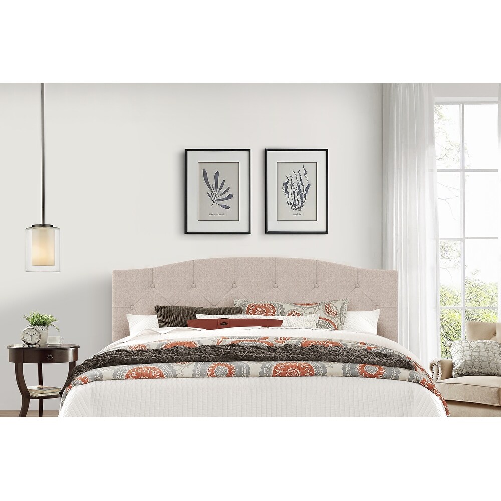 Roma tufted clearance wingback headboard