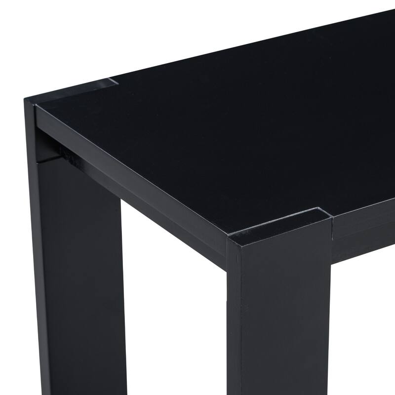 Console Table with Bottom Shelf and Four Legs