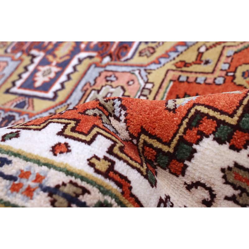 ECARPETGALLERY Hand-knotted Serapi Heritage Dark Copper Wool Rug - 7'10 x 10'0