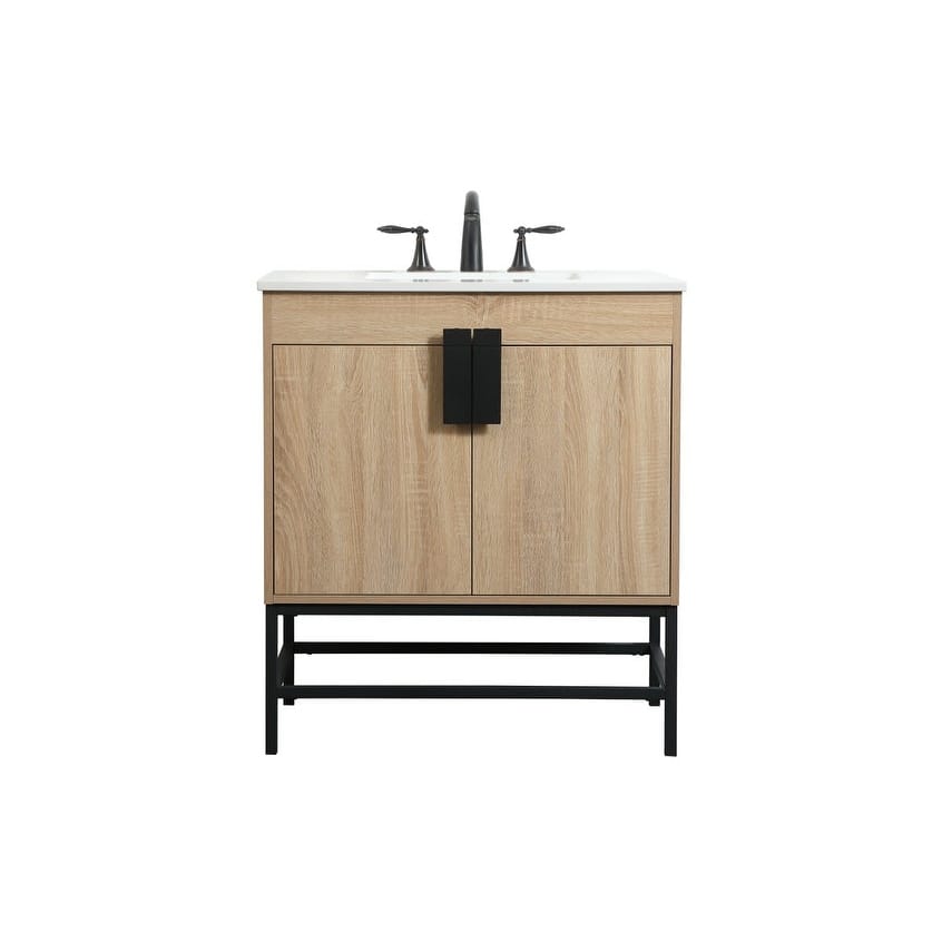Elegant Lighting VF48830 Eugene 30" Free Standing Single Basin Vanity