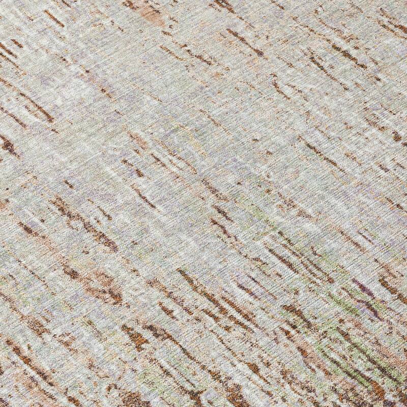 Machine Washable Indoor/ Outdoor Abstract Moxy Chantille Rug