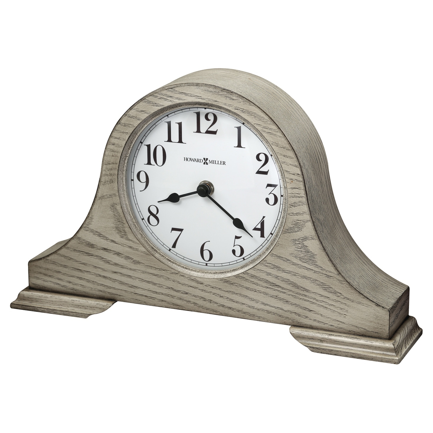Howard Miller Emma Wood-finish Grey Mantel Clock