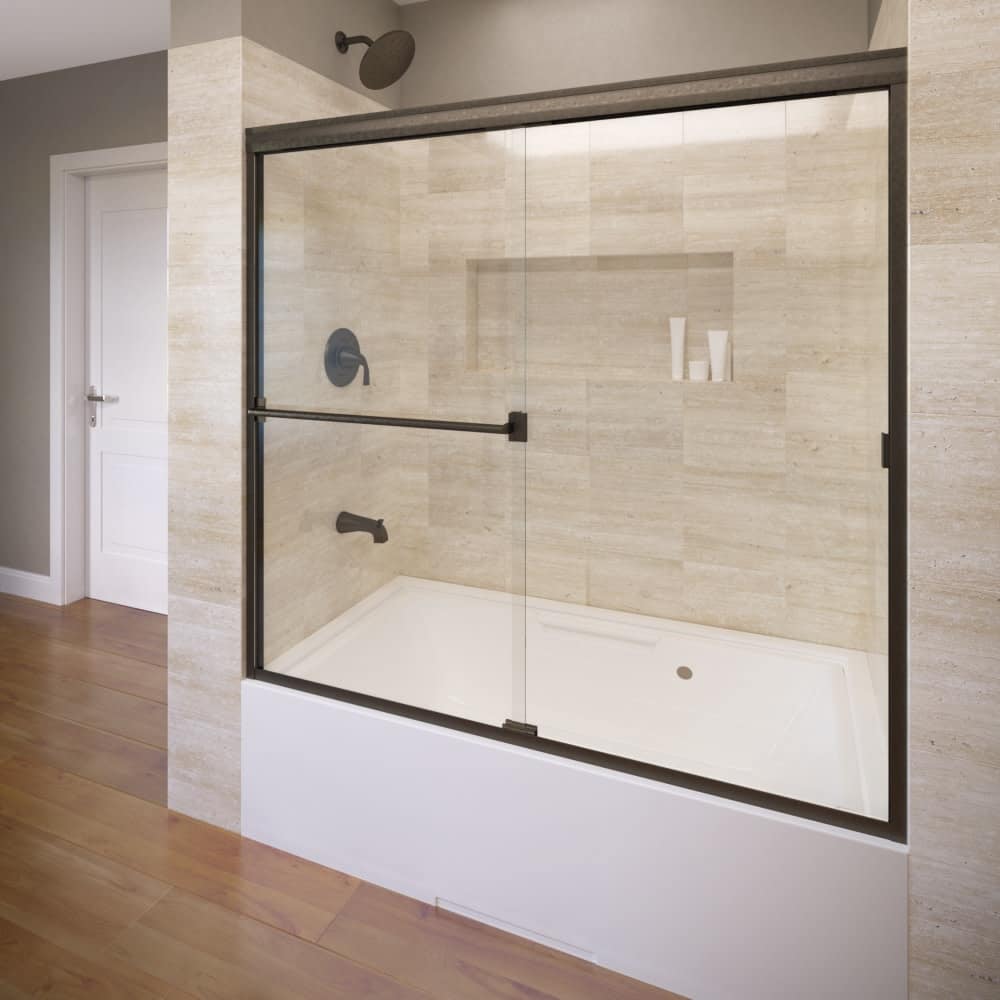 Basco Basco Classic 57" High x 60" Wide Bypass Semi-Frameless Tub Door