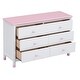 preview thumbnail 12 of 23, Wooden Storage Dresser with 6 Drawers,Storage Cabinet for kids Bedroom