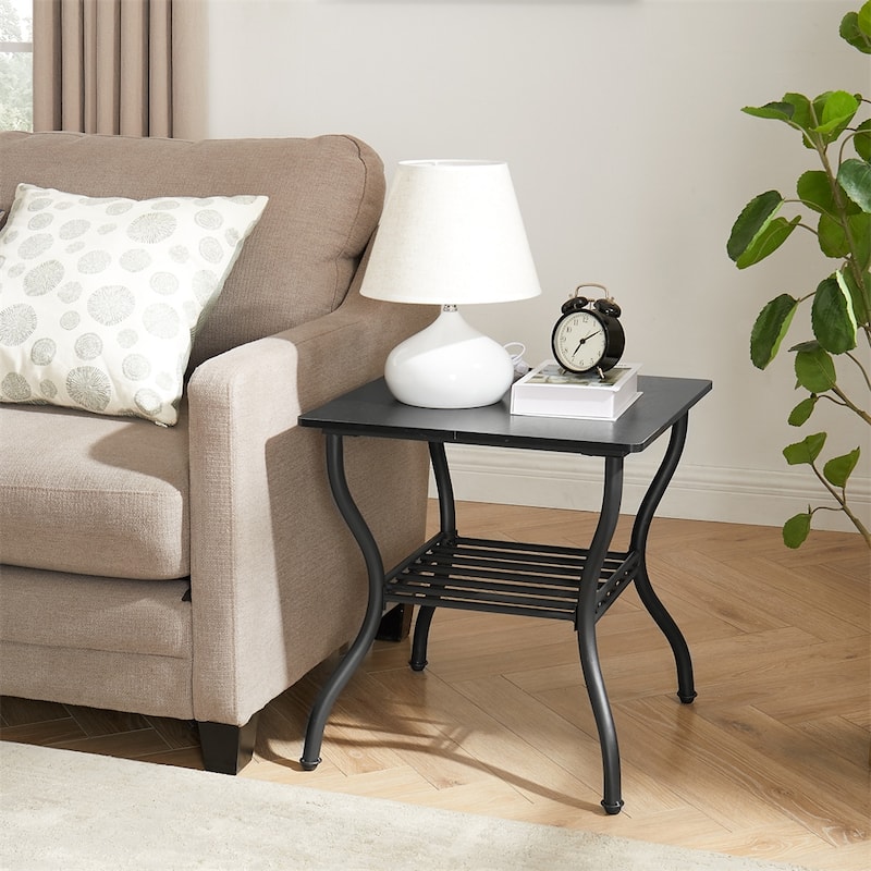 Modern Style 3-Piece Retro Design Rectangle Coffee Table Set