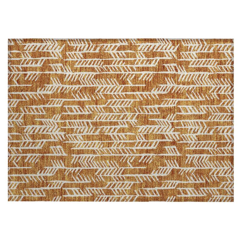 Machine Washable Indoor/ Outdoor Chantille Modern Arrows Rug