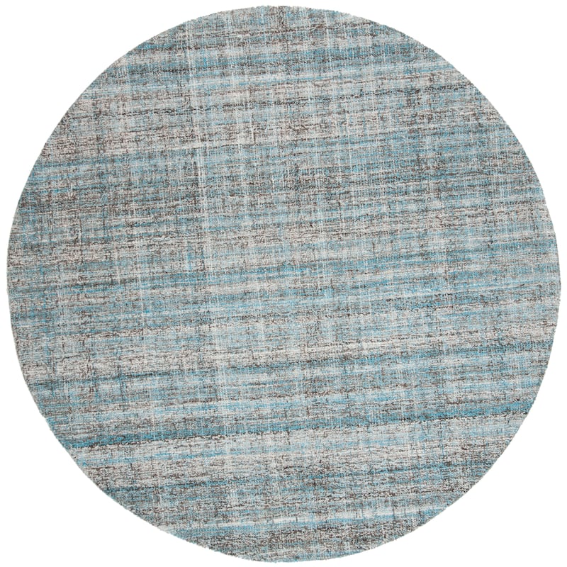 SAFAVIEH Handmade Abstract Nettie Modern Viscose Rug - 6' x 6' Round - Blue/Multi