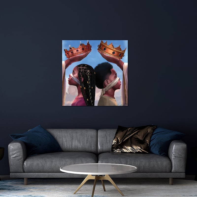 Crown Us Lord Official Art Print On Acrylic Glass by Salaam Muhammad