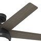 preview thumbnail 11 of 14, Hunter 52" Burroughs Ceiling Fan w/ LED Light Kit, Handheld Remote - Transitional, Industrial