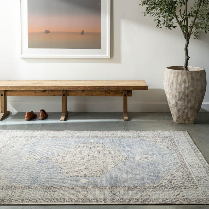 Livabliss Lila Updated Traditional Medallion Area Rug