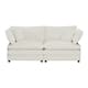 Option White Armless Seat*2+Toss Pillows+Armrest Pillows