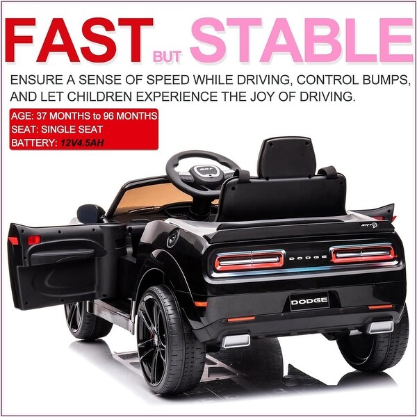 Kids Electric Car Licensed Dodge Challenger Ride On Car 12V Bed Bath Beyond 40891047