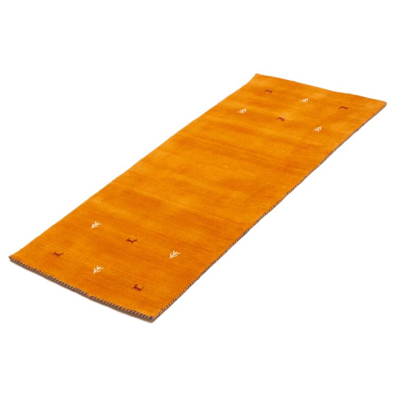 Kashkuli Gabbeh Burnt Orange Rug 2'7" x 6'7" - 2'7 x 6'7