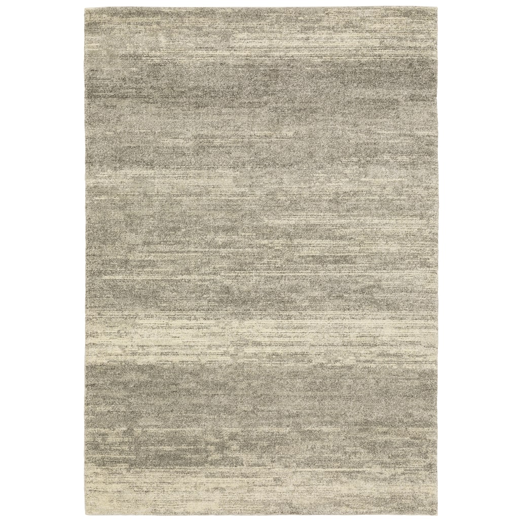 Style Haven Anton Distressed Abstract Gray Area Rug