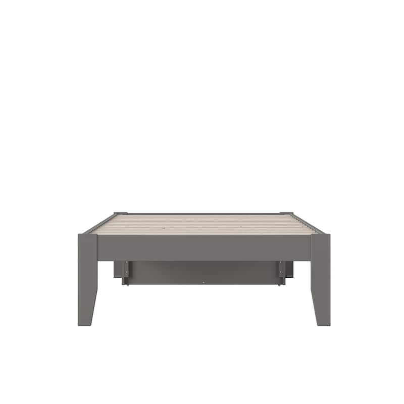 AFI Colorado Platform Bed with Foot Drawer and Charging Station