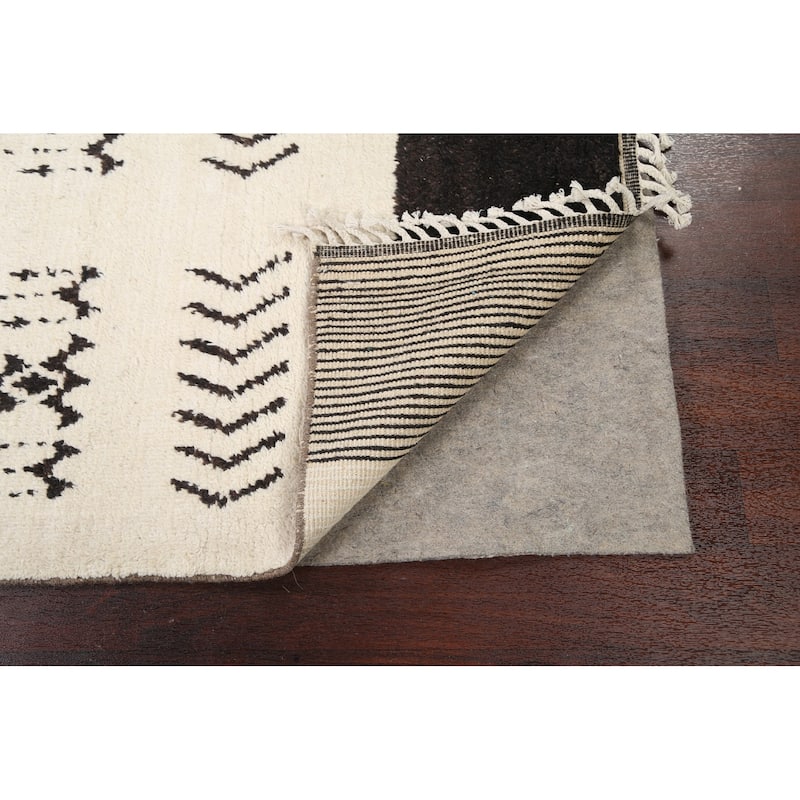 Vegetable Dye Moroccan Berber Oriental Wool Area Rug Handmade Carpet - 5'2" x 8'1"
