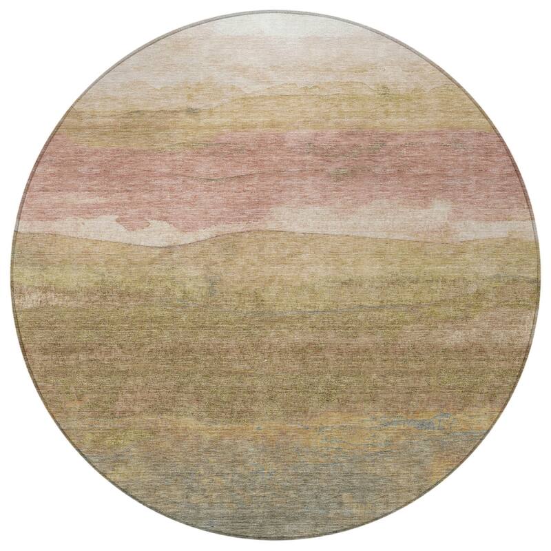 HomeRoots Abstract Modern Rectangle Outdoor Rug