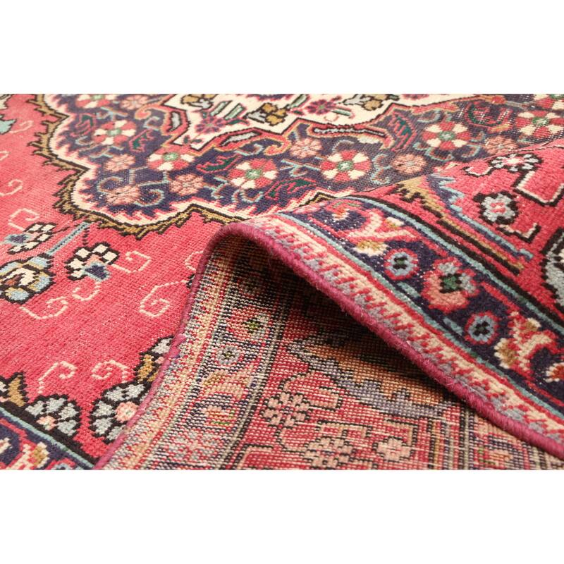 ECARPETGALLERY Hand-knotted Antalya Vintage Red Wool Rug - 6'4 x 8'11