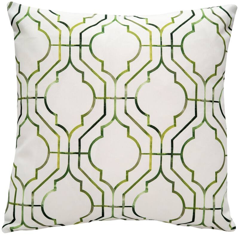 Billmore Gate Throw Pillow - 20" x 20" - Cover Only - Green