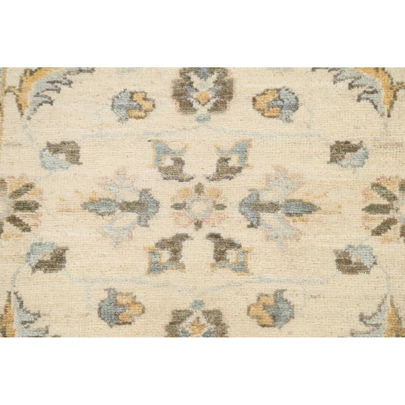 Floral Vegetable Dye Peshawar Chobi Oriental Runner Rug Hand-knotted - 2'7" x 10'0"