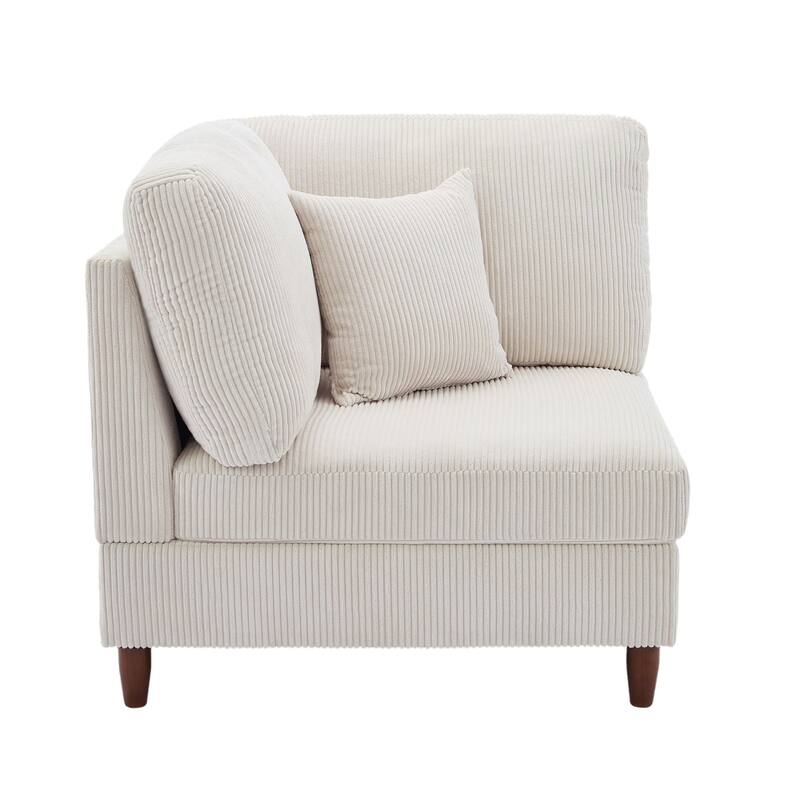 Free Combination Multi-Shaped Corduroy Sofa Modular