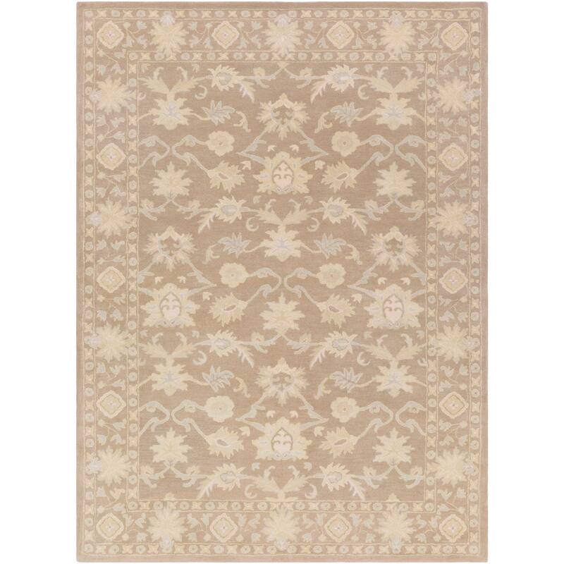 Handmade Nick Bordered Wool Area Rug