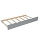 preview thumbnail 9 of 18, Twin over Full Bunk Bed with Ladder, Trundle, and Guardrail, Grey