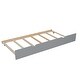 preview thumbnail 9 of 16, Twin over Full Bunk Bed with Ladder, Twin Size Trundle, Safety Guardrail, Gray