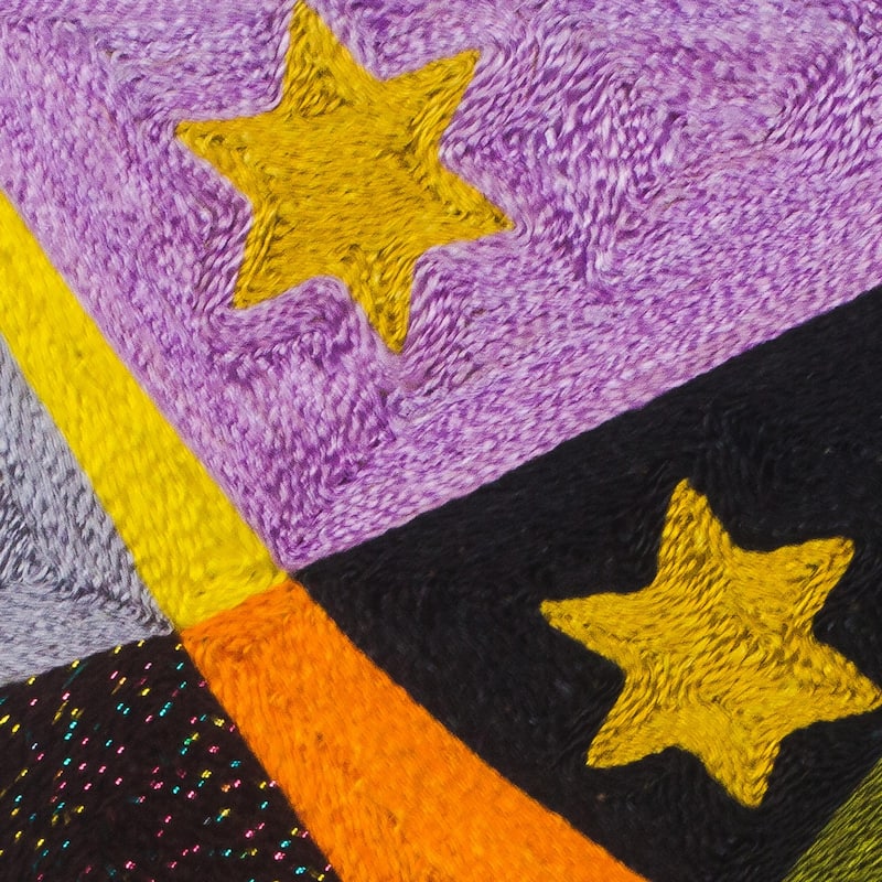 Novica Handmade Stars Of Life Silk Wall Art