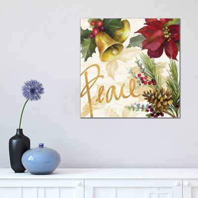 iCanvas "Christmas Poinsettia II" by Lanie Loreth Canvas Print