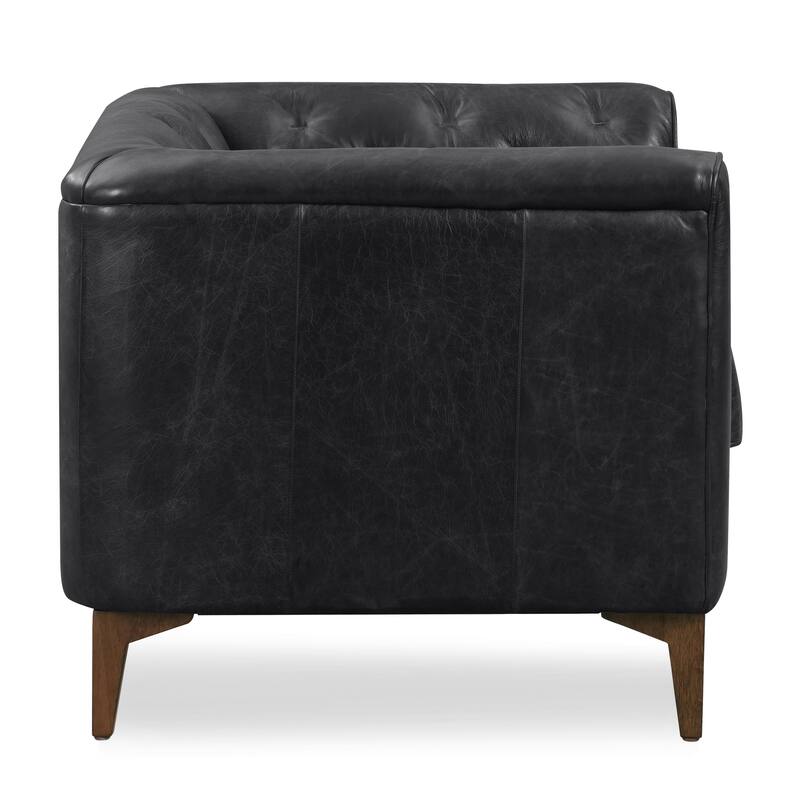 Poly & Bark Essex Lounge Chair (Set of 2) - Genuine Italian Leather