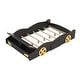 preview thumbnail 7 of 16, Full Size Race Car-Shaped Platform Kids Bed Frame with Wheels and Storage for Bedroom, No Box Spring Required, Black+Yellow