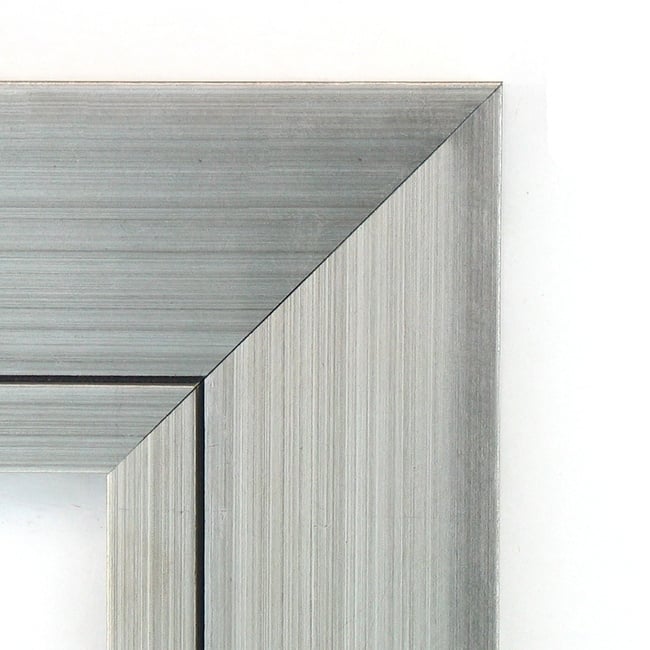 Framed Grey Cork Board, Romano Silver