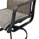 preview thumbnail 21 of 21, PATIO FESTIVAL Outdoor Swivel Metal Dining Chair (2-Pack)