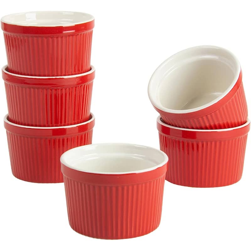 10 Strawberry Street Roma 10oz Ramekin Set of 6 - Red