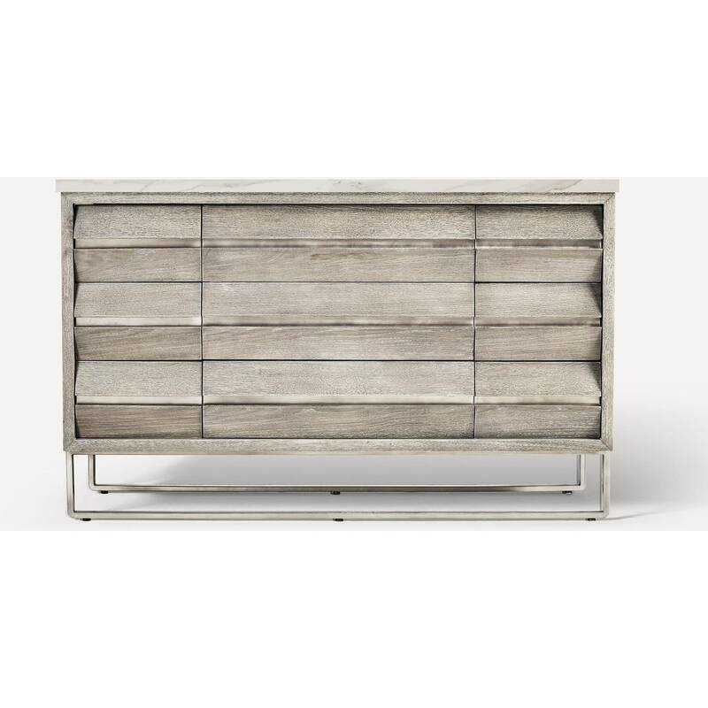 Robern CVAL56 Craft Series 56" Single Free Standing Vanity Cabinet - Brushed Pewter - Pewter Finish