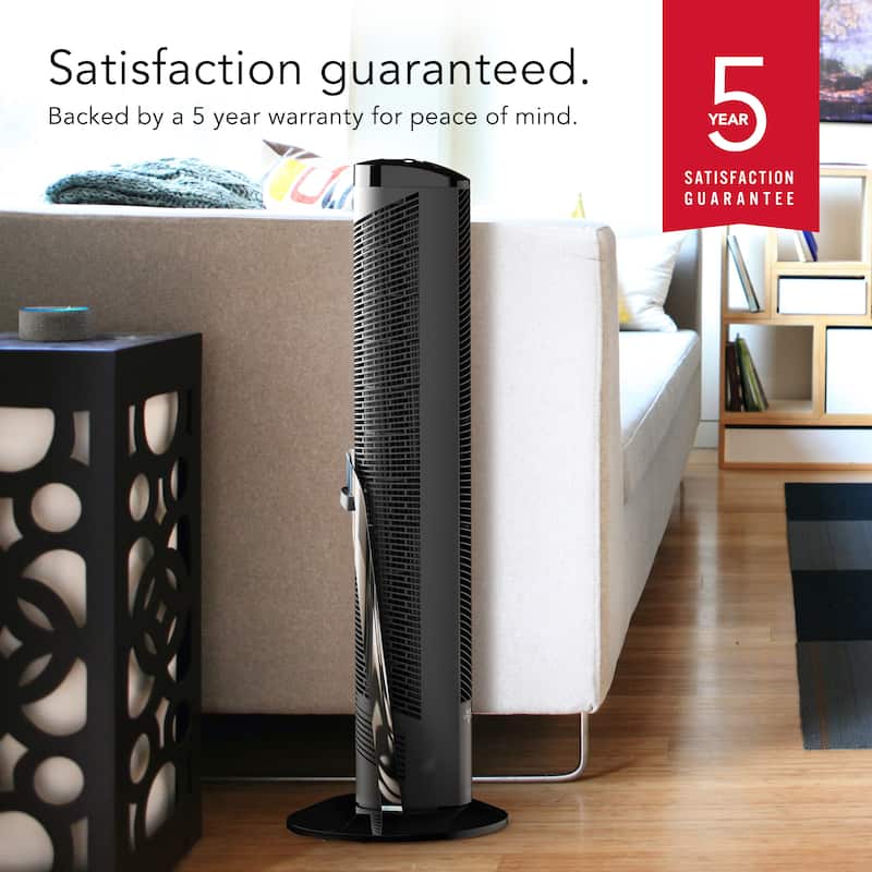 Vornado OSCR37 AE Oscillating Tower Fan and Air Circulator, Works with
