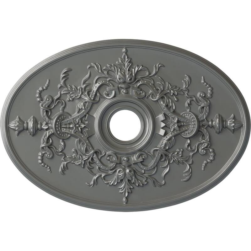 30 3/4"W x 21/14"H x 3 7/8"ID x 1 5/8"P Alexa Ceiling Medallion