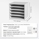 5 Tier Literature Organizer with Adjustable Shelves,Wooden Mail Sorter ...