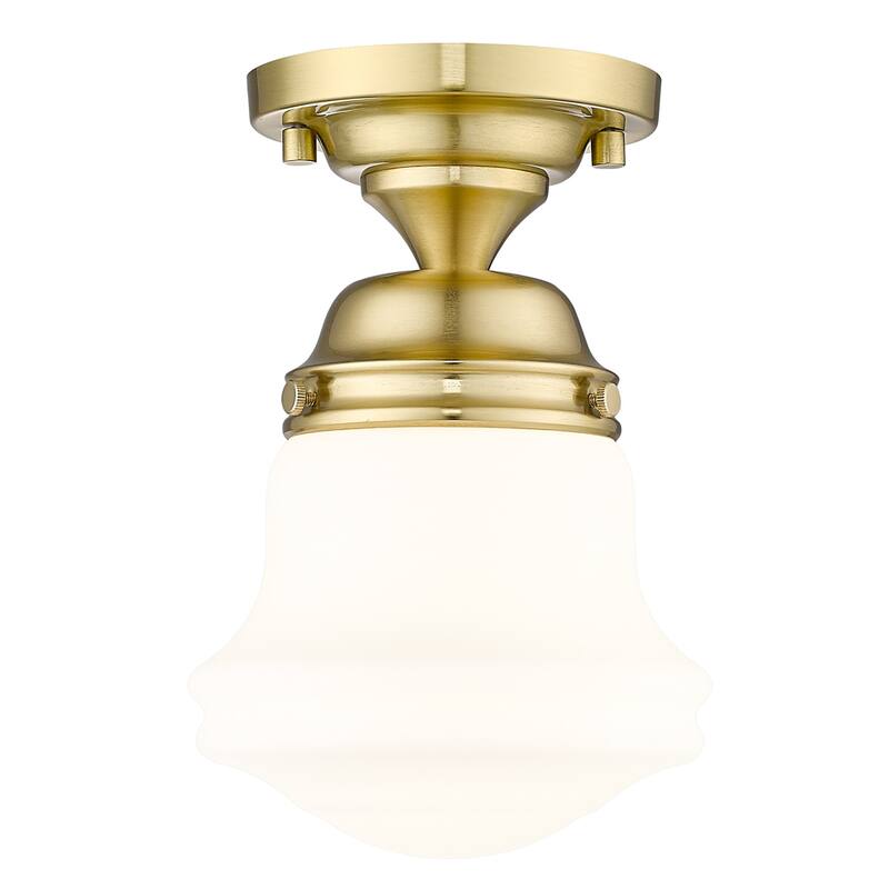 Z-Lite 735F1 Vaughn 6" Wide Flush Mount Ceiling Fixture - Luxe Gold